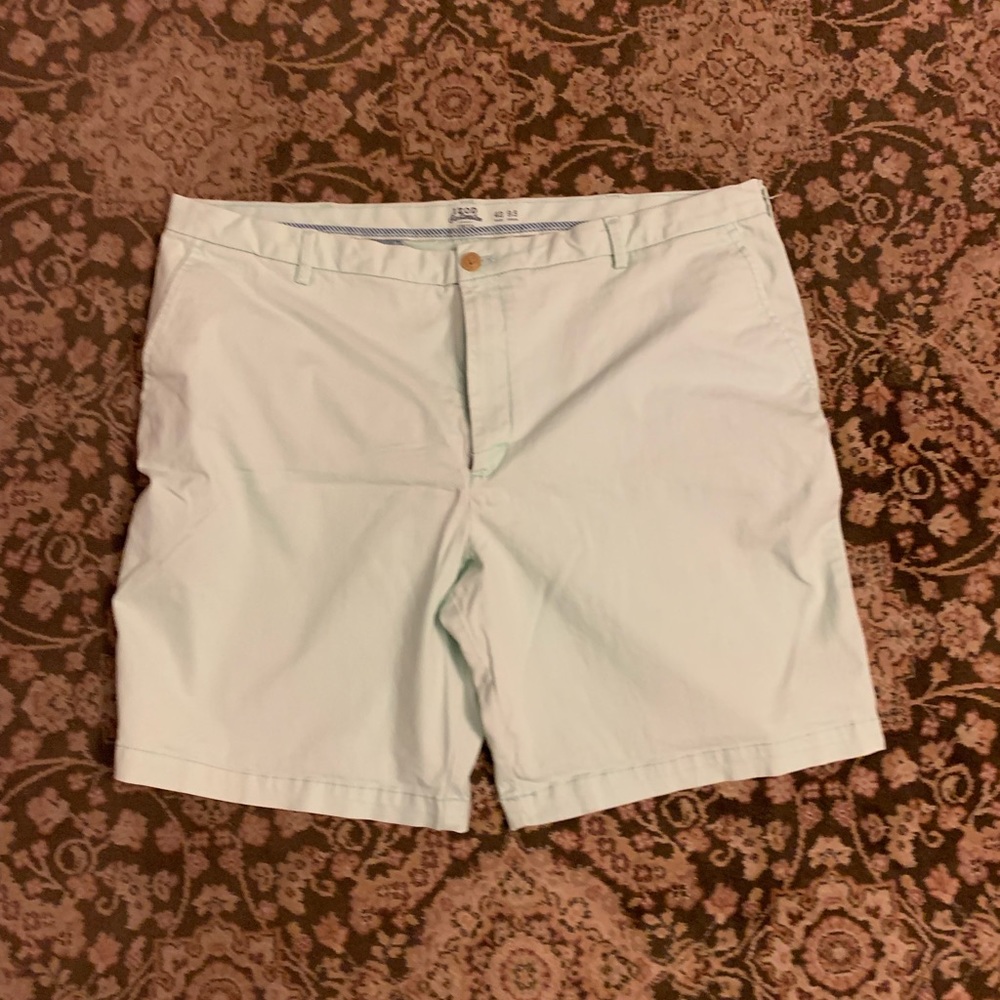 Izod Saltwater Men's Mint Seafoam Green Shorts 42 Waist 9.5 Inseam with Stretch